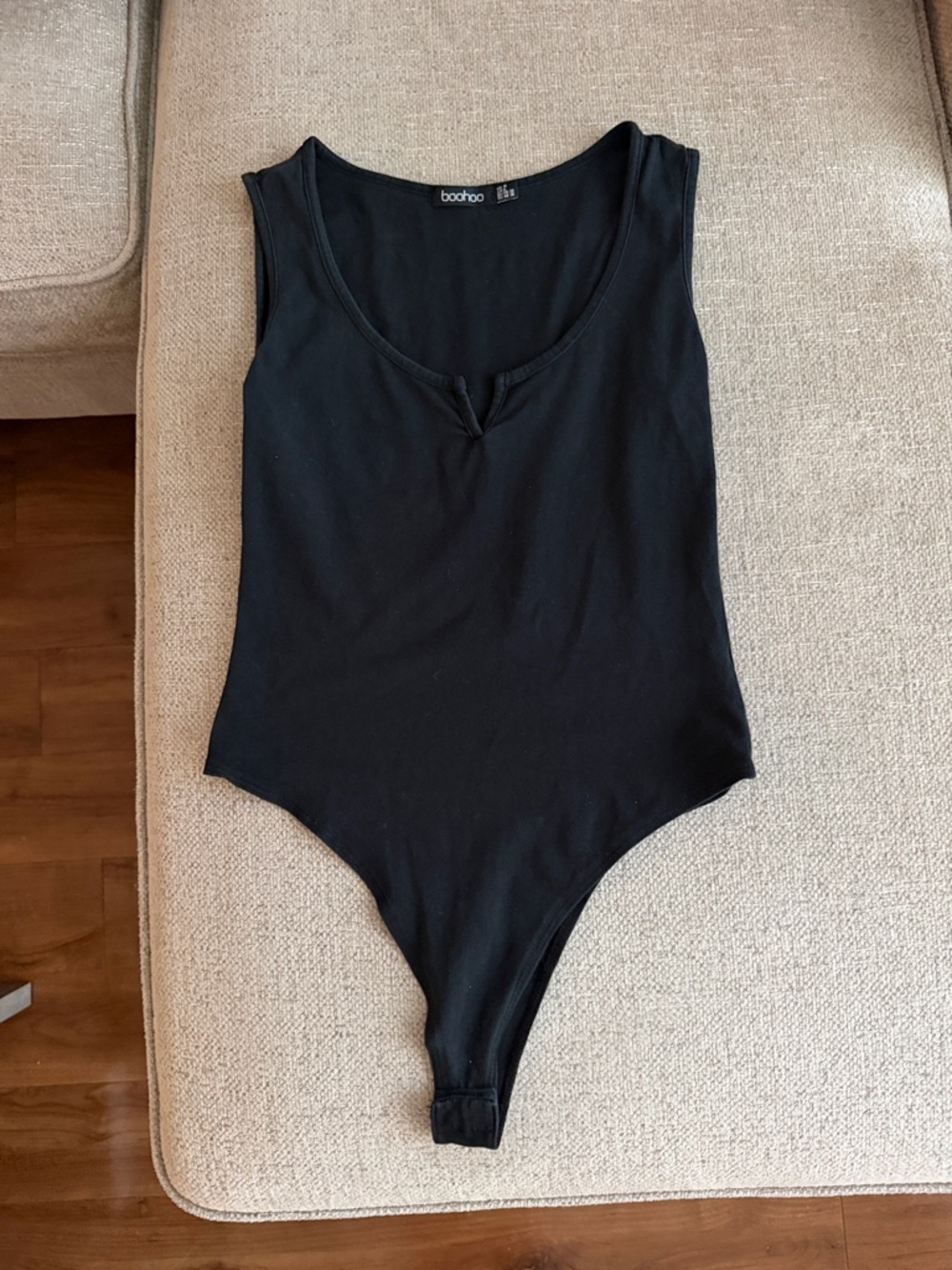 Boohoo Black Sleeveless Bodysuit